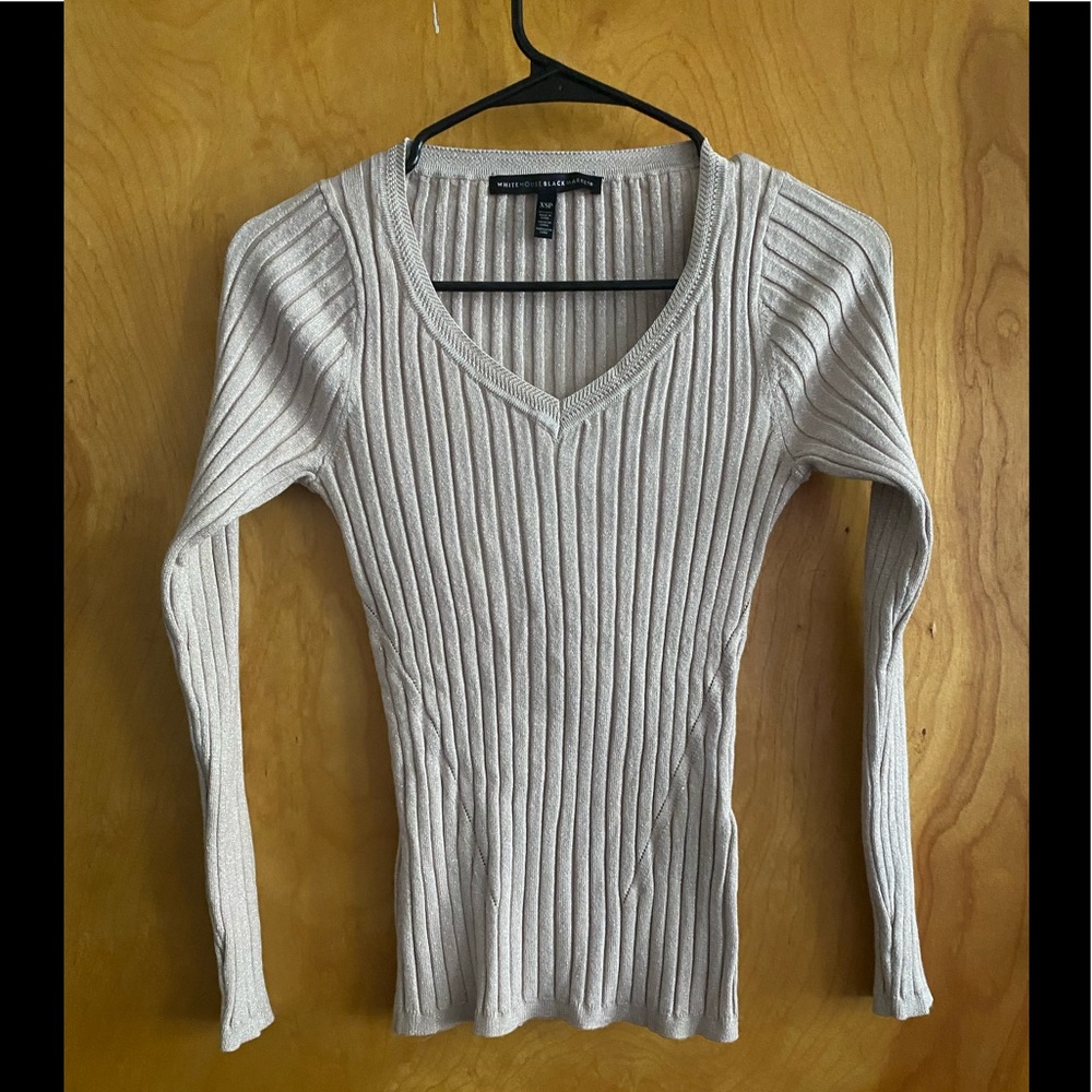 White House black market ribbed sweater